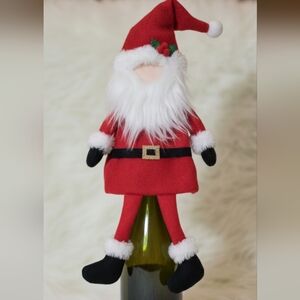 St. Nicholas Square Santa Wine Topper New Gift Giving Holiday